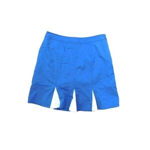 Ashworth Size 8 Teal Blue White Flared Golf Skort Skirt Sporty Active